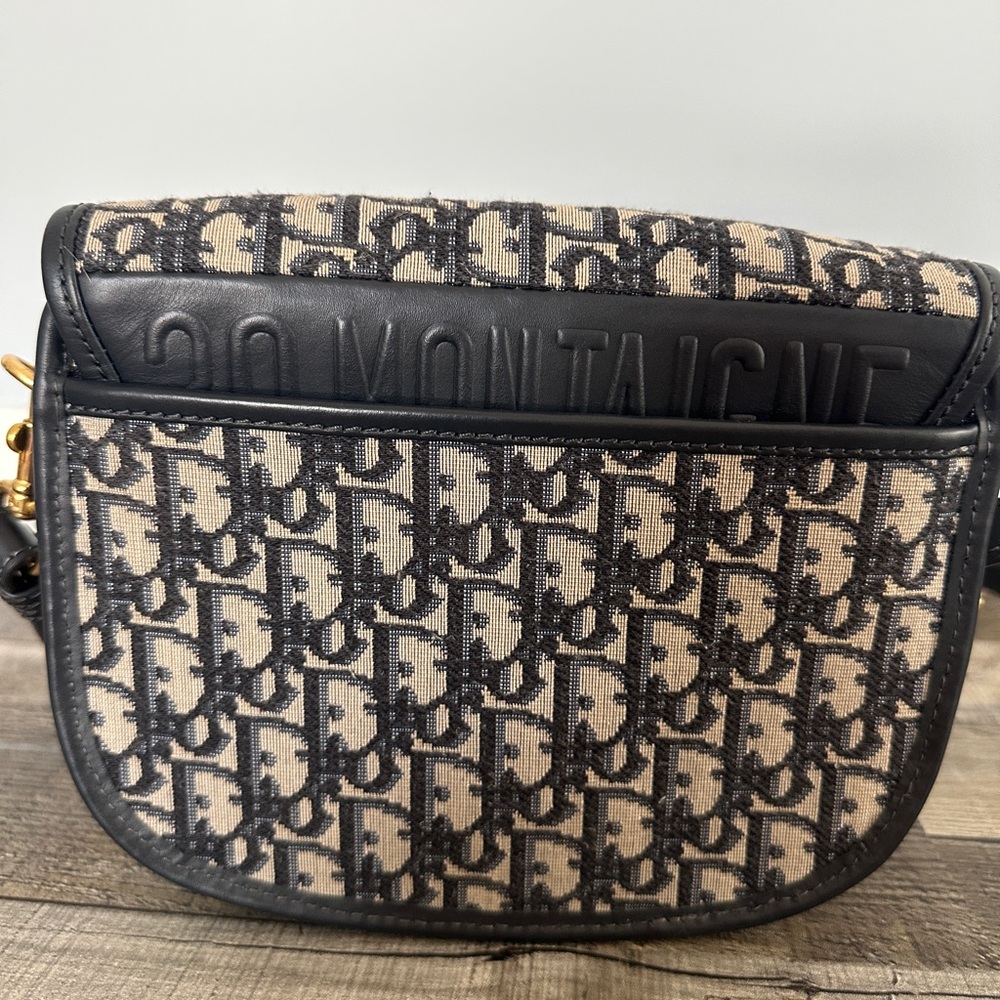 Blue and cream crossbody bag - Picture 4 of 7